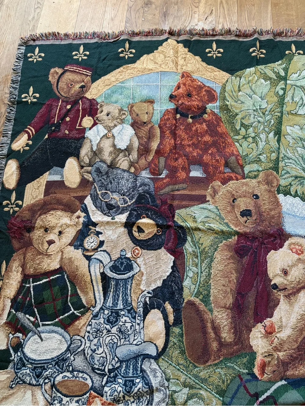 Boyds bears throw blanket the family